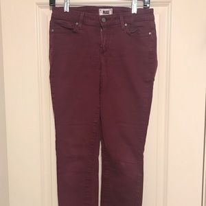 PAIGE JEANS - Maroon